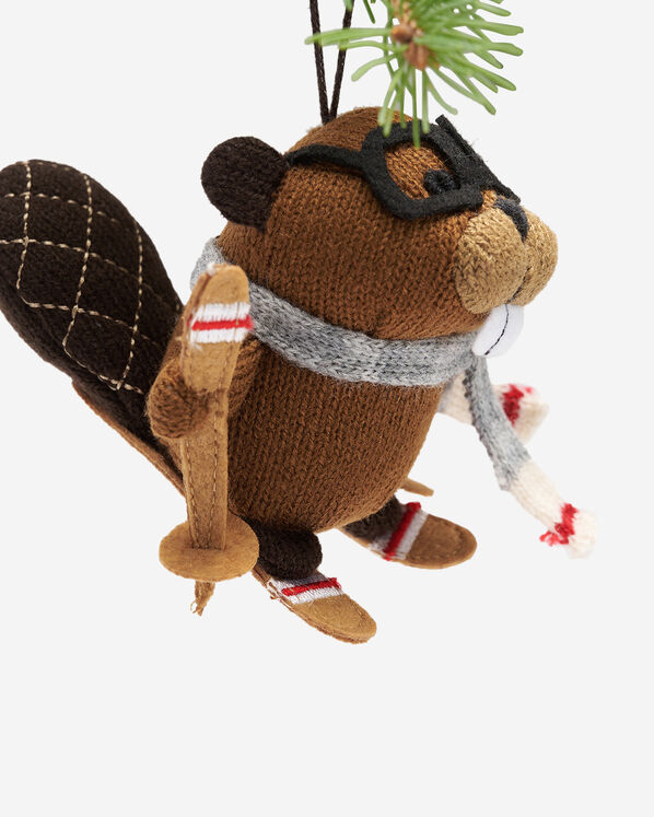 Skiing Beaver Ornament Skiing Beaver Ornament